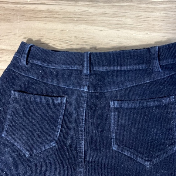 BRANDY MELVILLE MINI SKIRT BLUE CORDUROY XS - Picture 4 of 10